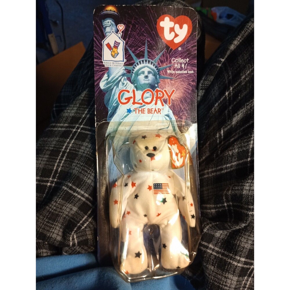 Ty Beanie Baby Glory The Bear 1997 Vintage with Original Tags Packaging Mint